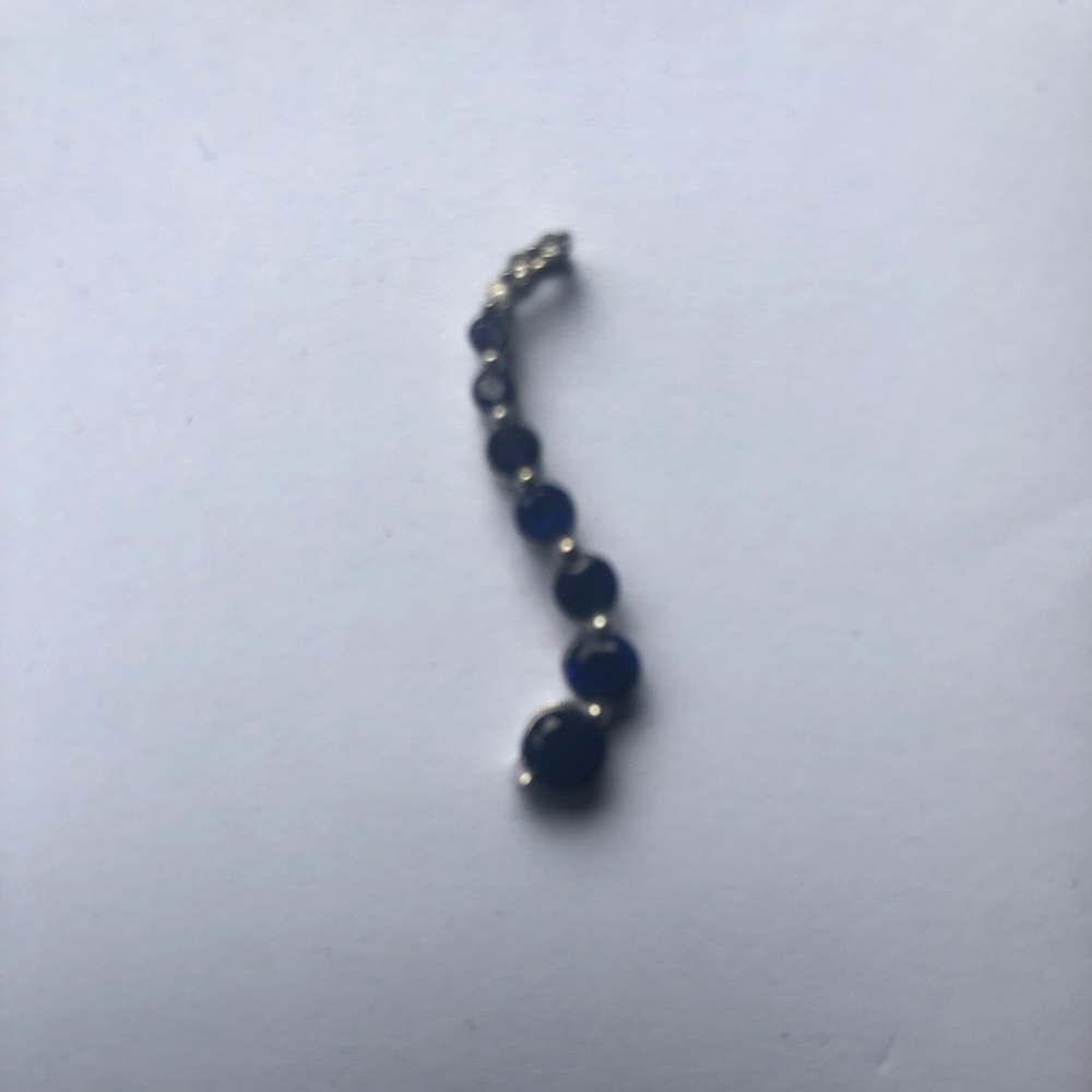 Sapphire lab created pendant